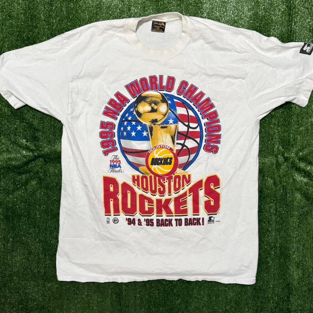 Vintage 1995 Houston Rockets NBA World Champions tee NBA